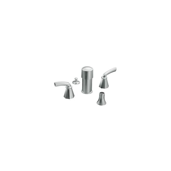 Chrome Two-Handle Bidet Faucet